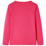 VidaXL Kindershirt mit langen Ärmeln 104 leuchtendes Rosa