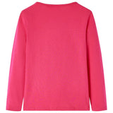 VidaXL Kindershirt mit langen Ärmeln 128 leuchtendes Rosa