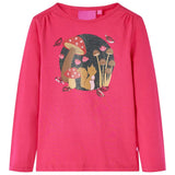 VidaXL Kindershirt mit langen Ärmeln 140 leuchtendes Rosa