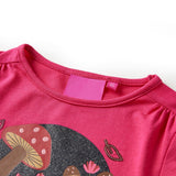VidaXL Kindershirt mit langen Ärmeln 140 leuchtendes Rosa
