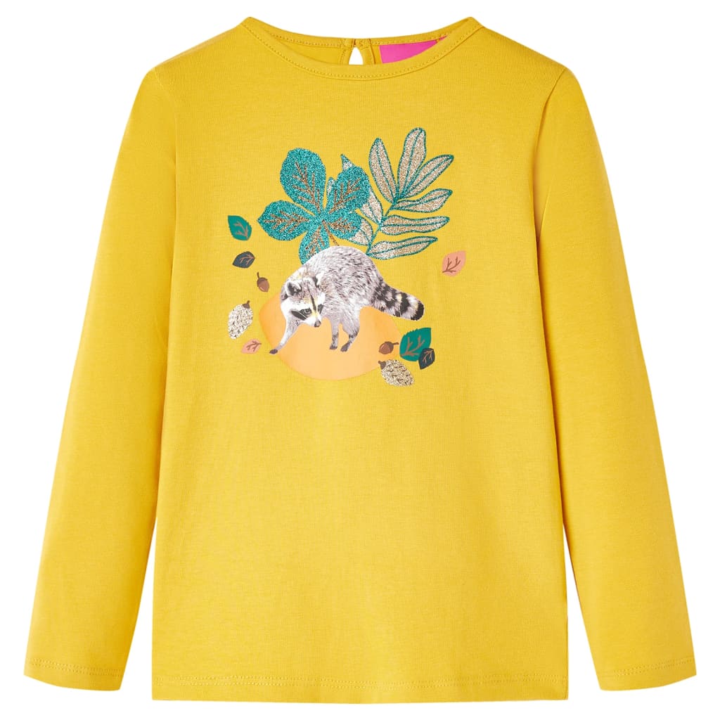 VidaXL Kindershirt mit langen Ärmeln 104 Ocker