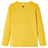 VidaXL Kindershirt mit langen Ärmeln 116 Ocker