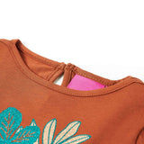 VidaXL Kindershirt mit langen Ärmeln 140 cognacfarben