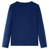 VidaXL Kindershirt mit langen Ärmeln 92 Marineblau