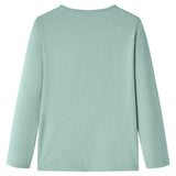 VidaXL Kindershirt mit langen Ärmeln 128 Medium Mint