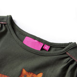 VidaXL Kindershirt mit langen Ärmeln 92 Khaki