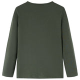VidaXL Kindershirt mit langen Ärmeln 104 Khaki
