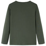 VidaXL Kindershirt mit langen Ärmeln 128 Khaki