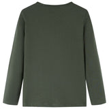 VidaXL Kindershirt mit langen Ärmeln 140 Khaki