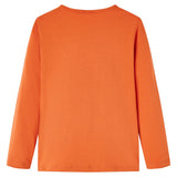 VidaXL Kindershirt mit langen Ärmeln 92 orange-braun