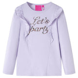 VidaXL Kindershirt mit langen Ärmeln 116 Hellflieder