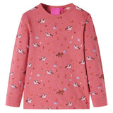 VidaXL Kinderpyjama mit langen Ärmeln 116 Altrosa