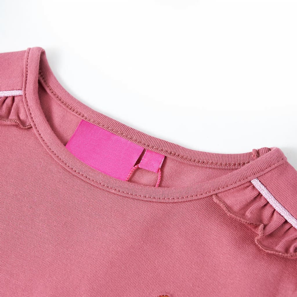 VidaXL Kindershirt mit langen Ärmeln 104 himbeerfarben