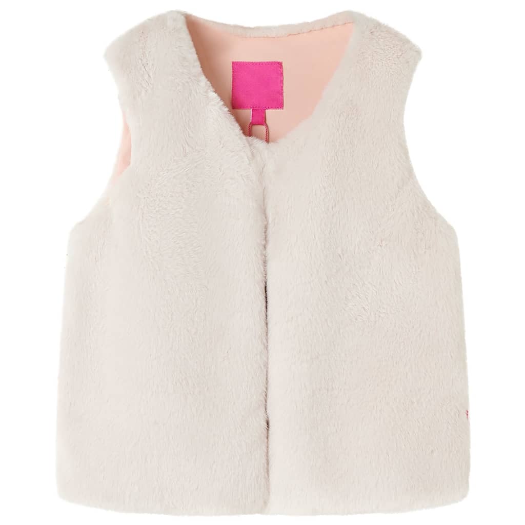 VidaXL Kindermantel 104 Kunstfell Beige