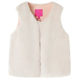VidaXL Kindermantel 116 Kunstfell Beige