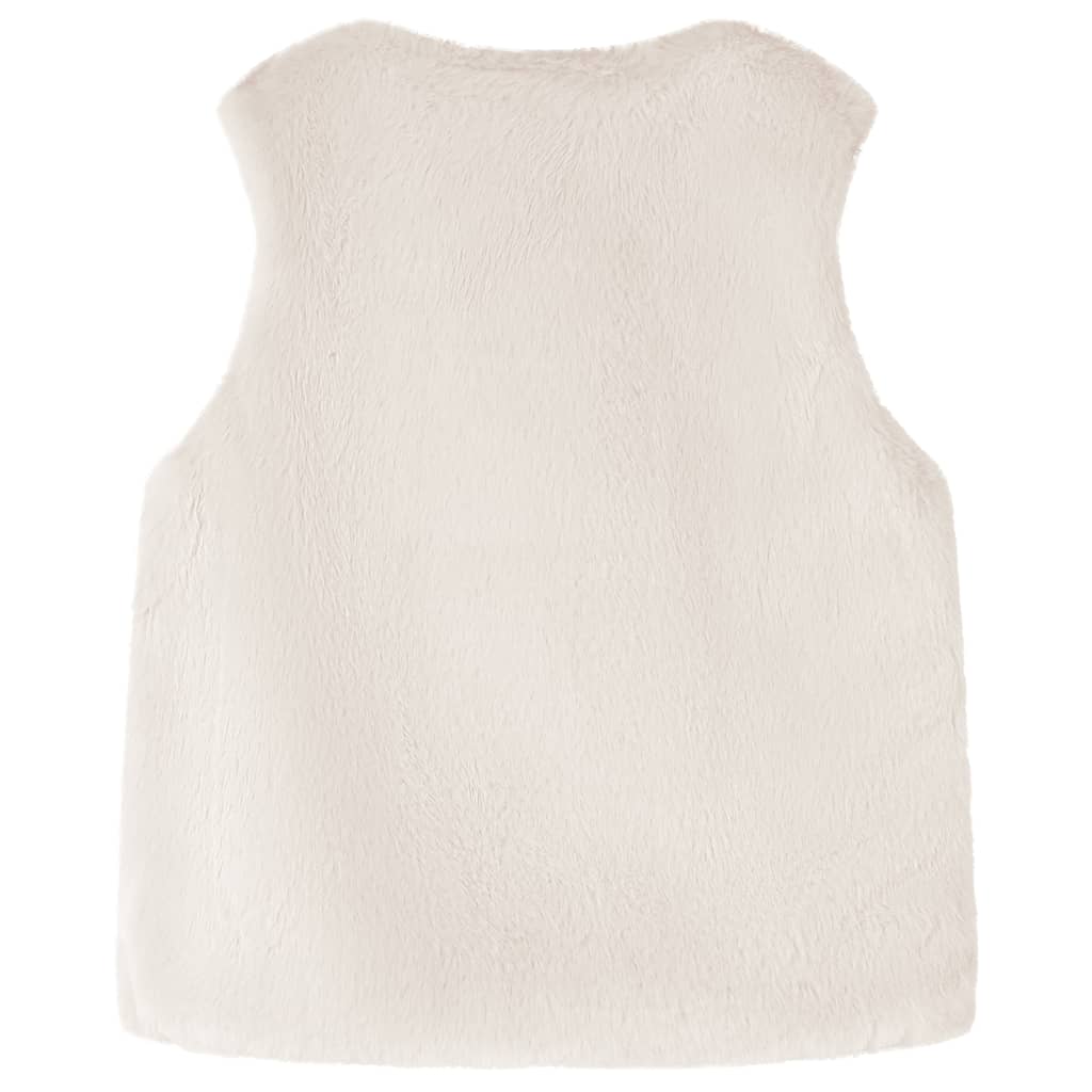 VidaXL Kindermantel 116 Kunstfell Beige