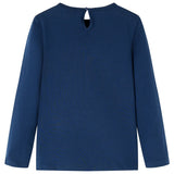 VidaXL Kindershirt mit langen Ärmeln 116 Marineblau