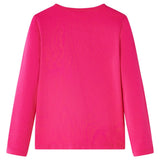 VidaXL Kindershirt mit langen Ärmeln 140 leuchtendes Rosa