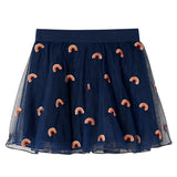 VidaXL Kinderrock mit Tüll 128 Marineblau