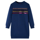 VidaXL Kinderkleid 104 Marineblau