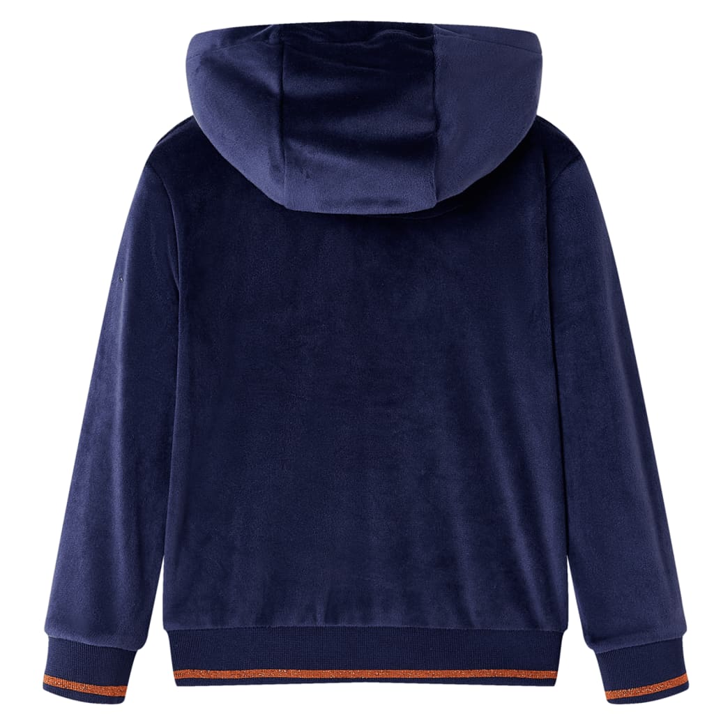 VidaXL Kinderjacke mit Kapuze 92 Marineblau