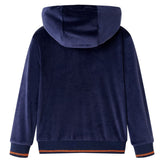VidaXL Kinderjacke mit Kapuze 128 Marineblau