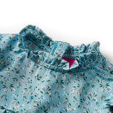 VidaXL Kinderkleid mit langen Ärmeln 92 Blau