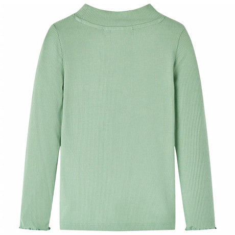 VidaXL Kindershirt mit langen Ärmeln, niedriger Rollkragen 140, dunkles Mint