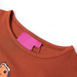VidaXL Kindershirt mit langen Ärmeln 104 cognacfarben