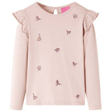 VidaXL Kindershirt mit langen Ärmeln 104 rosa