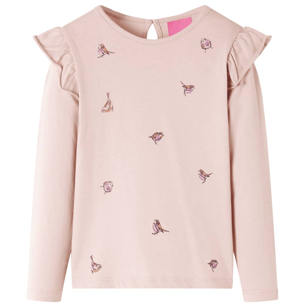 VidaXL Kindershirt mit langen Ärmeln 116 rosa