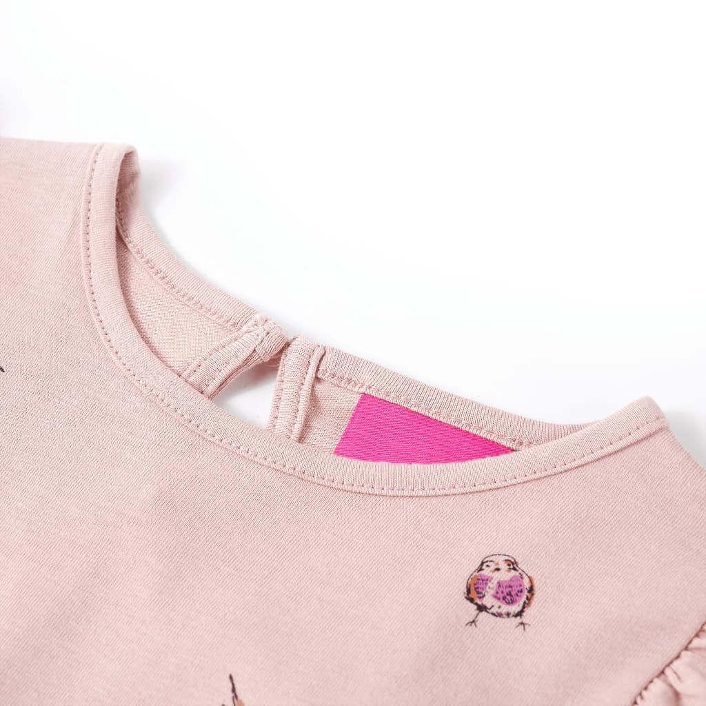 VidaXL Kindershirt mit langen Ärmeln 116 rosa