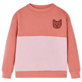 VidaXL Kinderpullover Blockdesign 116 Rosa