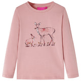 VidaXL Kindershirt mit langen Ärmeln 104 rosa