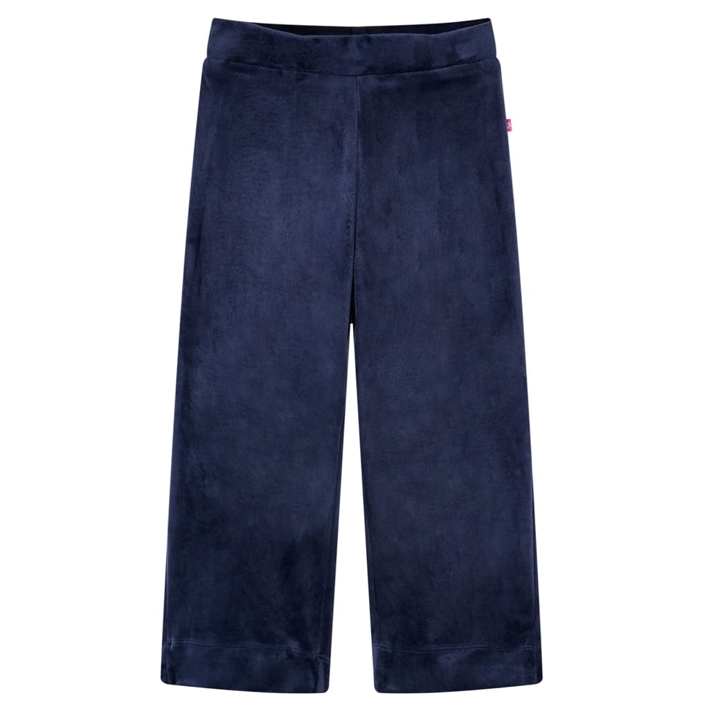 VidaXL Kinderhose Samt 128 Dunkelblau