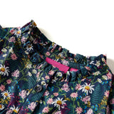 VidaXL Kinderkleid mit langen Ärmeln 140 dunkelblau
