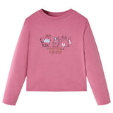 VidaXL Kindershirt mit langen Ärmeln 104 himbeerfarben