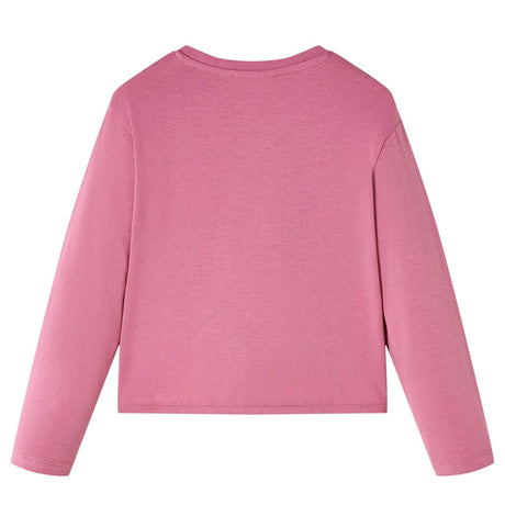 VidaXL Kindershirt mit langen Ärmeln 116 himbeerfarben