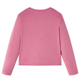 VidaXL Kindershirt mit langen Ärmeln 128 himbeerfarben