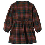 VidaXL Kinderkleid mit langen Ärmeln 140 cognacfarben