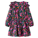 VidaXL Kinderkleid mit langen Ärmeln 92 leuchtendes Rosa