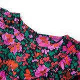 VidaXL Kinderkleid mit langen Ärmeln 140 leuchtendes Rosa