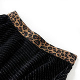 VidaXL Kinderrock mit Leopardenbund 104 Schwarz