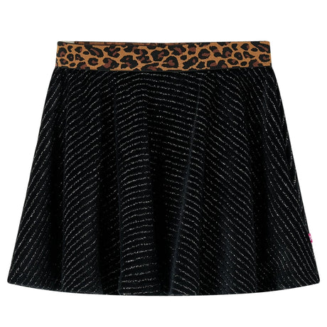 VidaXL Kinderrock mit Leopardenbund 116 Schwarz