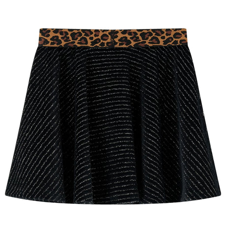 VidaXL Kinderrock mit Leopardenbund 116 Schwarz
