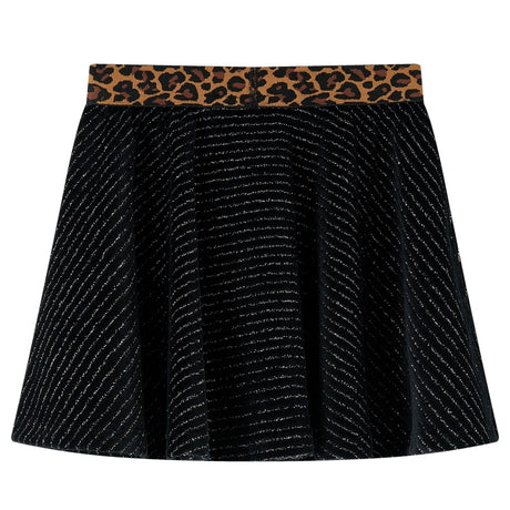 VidaXL Kinderrock mit Leopardenbund 128 Schwarz