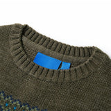 VidaXL Kinderpullover gestrickt 92 Khaki