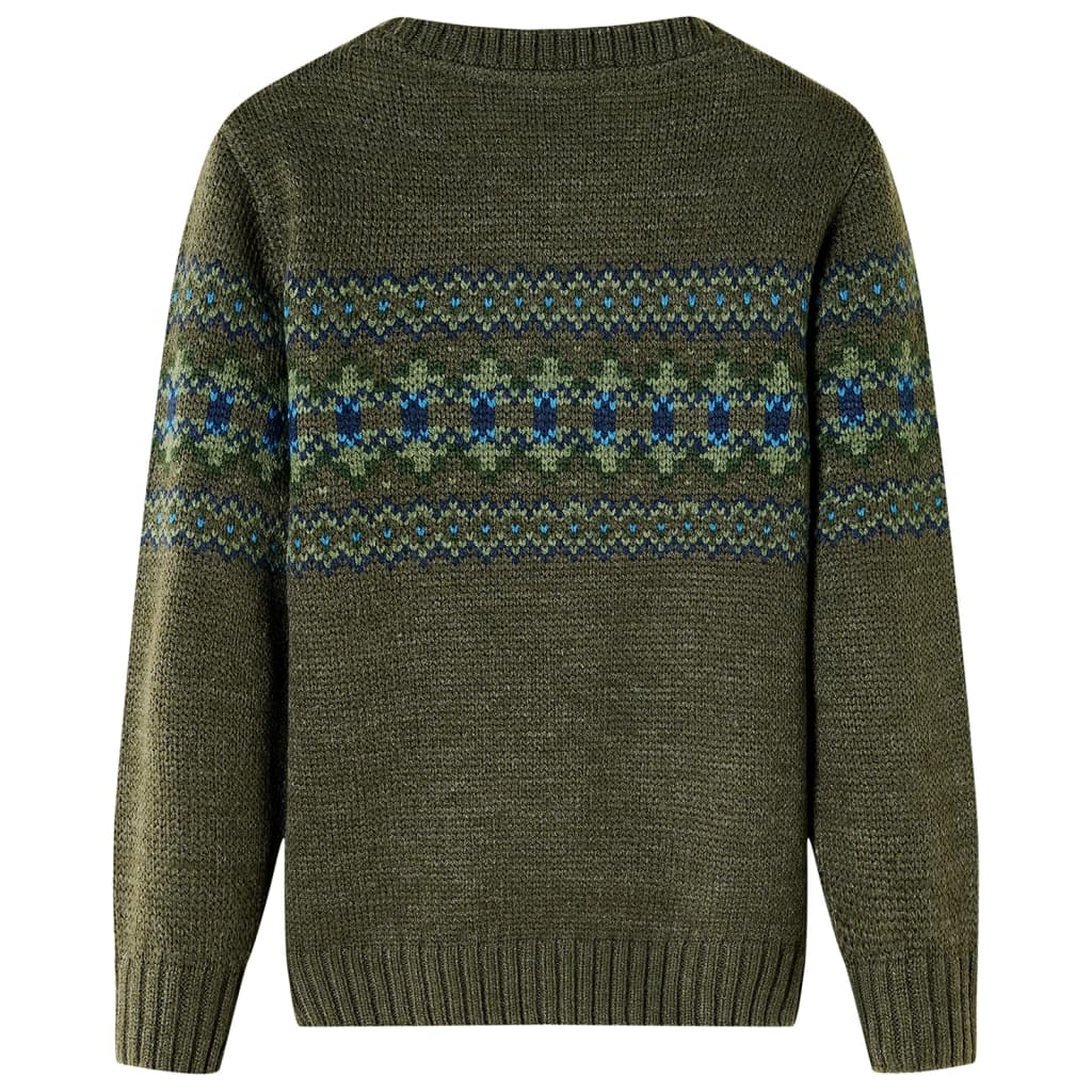 VidaXL Kinderpullover gestrickt 140 Khaki