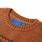 VidaXL Kinderpullover gestrickt 140 cognacfarben