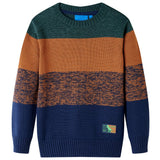 VidaXL Kinderpullover gestrickt 128 mehrfarbig
